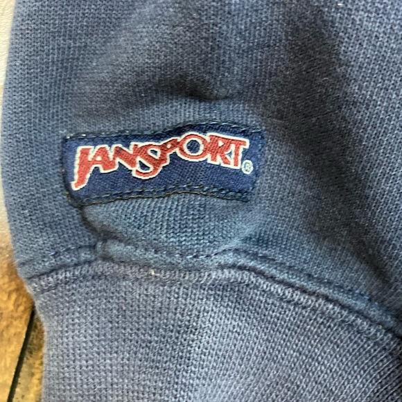 SAINT LOUIS UNIVERSITY Men’s Hoodie VINTAGE Jansport Distressed Blue SMALL - Picture 3 of 11